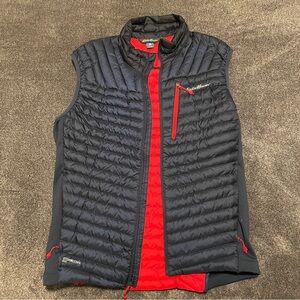 Eddie Bauer Navy and Red Puffer Vest